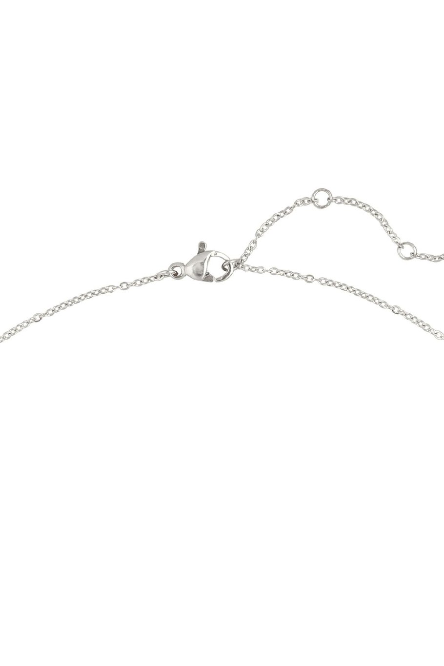 Necklace Rectangle Confetti Plata Acero inoxidable Imagen2